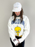 Moletom Cropped Baw Tweety X Looney Off White - loja online