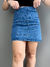 Saia Jeans Hocks Mosaico Azul