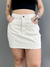 Saia Sarja Volcom Mini Skirt Off White - Ska Skate Rock