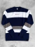 Blusa Tricot Dc Shoes Azul Branco
