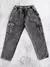Calça Riot Plus Size Confort Cargo Jeans Estonado Preta na internet