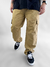 Calça Plus Size Confort Cargo Ska Sarja Caqui