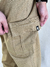 Calça Plus Size Confort Cargo Ska Sarja Caqui