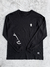 Camiseta Manga Longa Grizzly Mini Bear Script L/S Tee Preta