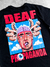 Camiseta Deaf Propaganda Preta - Ska Skate Rock