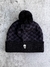 Touca Riot Pompom Checkerboard Preto Cinza