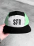 Boné Five Panel Stranger STR Tricolor Verde Preto Cinza