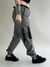 Calça Cargo Jogger Sarja Tumblr Riot Chumbo