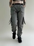 Calça Cargo Jogger Sarja Tumblr Riot Chumbo - loja online