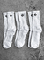 Kit 3 Meias Cano Médio Converse Star Chevron Branca