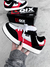 Tênis Qix Infantil AM Preto Vermelho Branco
