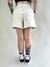 Shorts Feminino Puma Ess Elevated High-Rise Rib Off White - loja online