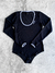 Body Malha Hocks Uni Preto
