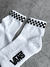 Meia Vans Peek-A-Check Crew Branca - Ska Skate Rock