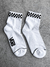 Meia Vans Peek-A-Check Crew Branca - loja online