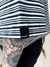 Cropped Baw Boxy Navy Stripes Pocket Azul Marinho - Ska Skate Rock