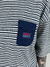 Cropped Baw Boxy Navy Stripes Pocket Azul Marinho - loja online