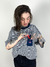 Imagem do Cropped Baw Boxy Navy Stripes Pocket Azul Marinho