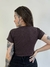 Cropped Babylook Approve Monochromatic Marrom - loja online