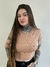 Cropped Babylook Approve Monochromatic Bege - comprar online