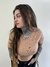 Cropped Babylook Approve Monochromatic Bege na internet