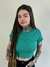Cropped Babylook Approve Monochromatic Verde - loja online