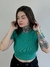 Cropped Babylook Approve Monochromatic Verde - Ska Skate Rock