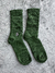 Kit Meia Cano Alto Volcom Solid Stone Preto Verde Branco