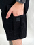 Bermuda Cargo Plus Size Sarja Ska Preta - comprar online