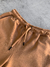 Shorts Feminino Moletom Volcom Lil Fleece Bege