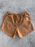 Shorts Feminino Moletom Volcom Lil Fleece Bege