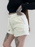 Shorts Feminino Moletom Volcom Lil Fleece Off White