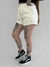 Shorts Feminino Moletom Volcom Lil Fleece Off White