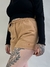 Shorts Feminino Moletom Volcom Lil Fleece Bege