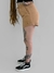 Shorts Feminino Moletom Volcom Lil Fleece Bege
