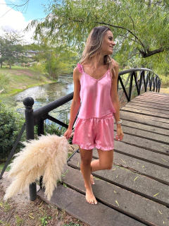 Pijama de Seda Verona Rosa Barbie