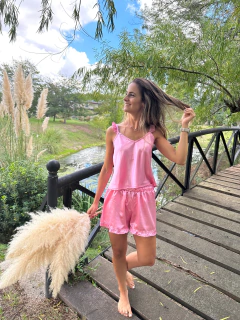 Pijama de Seda Verona Rosa Barbie en internet