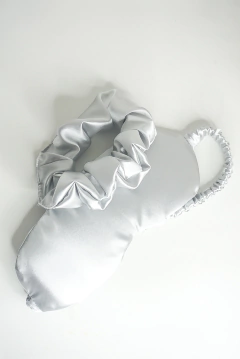 Scrunchie de Satén de Seda Gris - comprar online