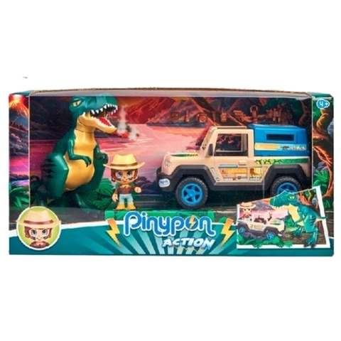 PINYPON ACTION JEEP SAFARI CON DINO