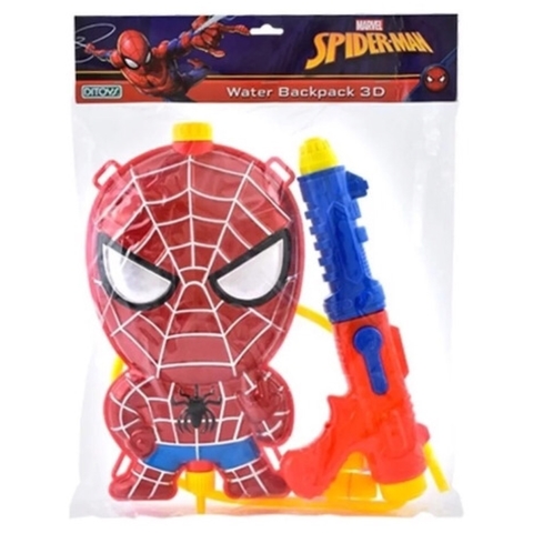 PISTOLA LANZA AGUA SPIDERMAN CON MOCHILA