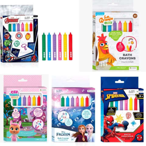 CRAYONES DE BAÑO
