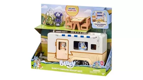 BLUEY CARAVANA DE AVENTURAS CON ACCESORIOS Y PERSONAJES
