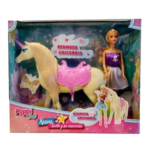 MUÑECA KIARA HADA Y SU UNICORNIO