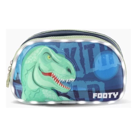CARTUCHERA FOOTY T-REX CON LUZ LED - comprar online