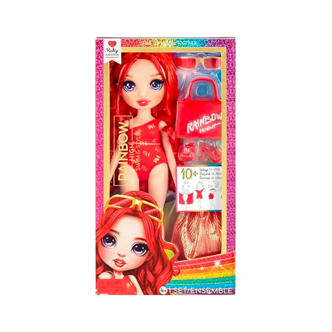 MUÑECA RAINBOW HIGH SWIM & STYLE RUBY