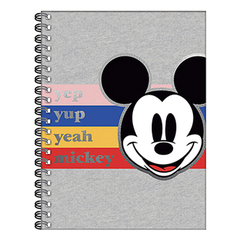 Cuad c/esp rayado TD A4 Mickey gris