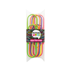 Clips forrados Mooving jumbo neón x6