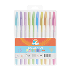 Bolígrafos Ezco pastel x10