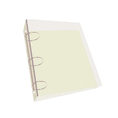Carpeta escolar 3x40 tonalizada cristal - Simple