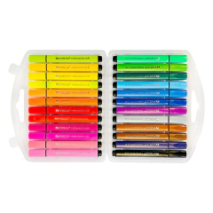 Marcadores Ezco triangulares valija x24 - comprar online